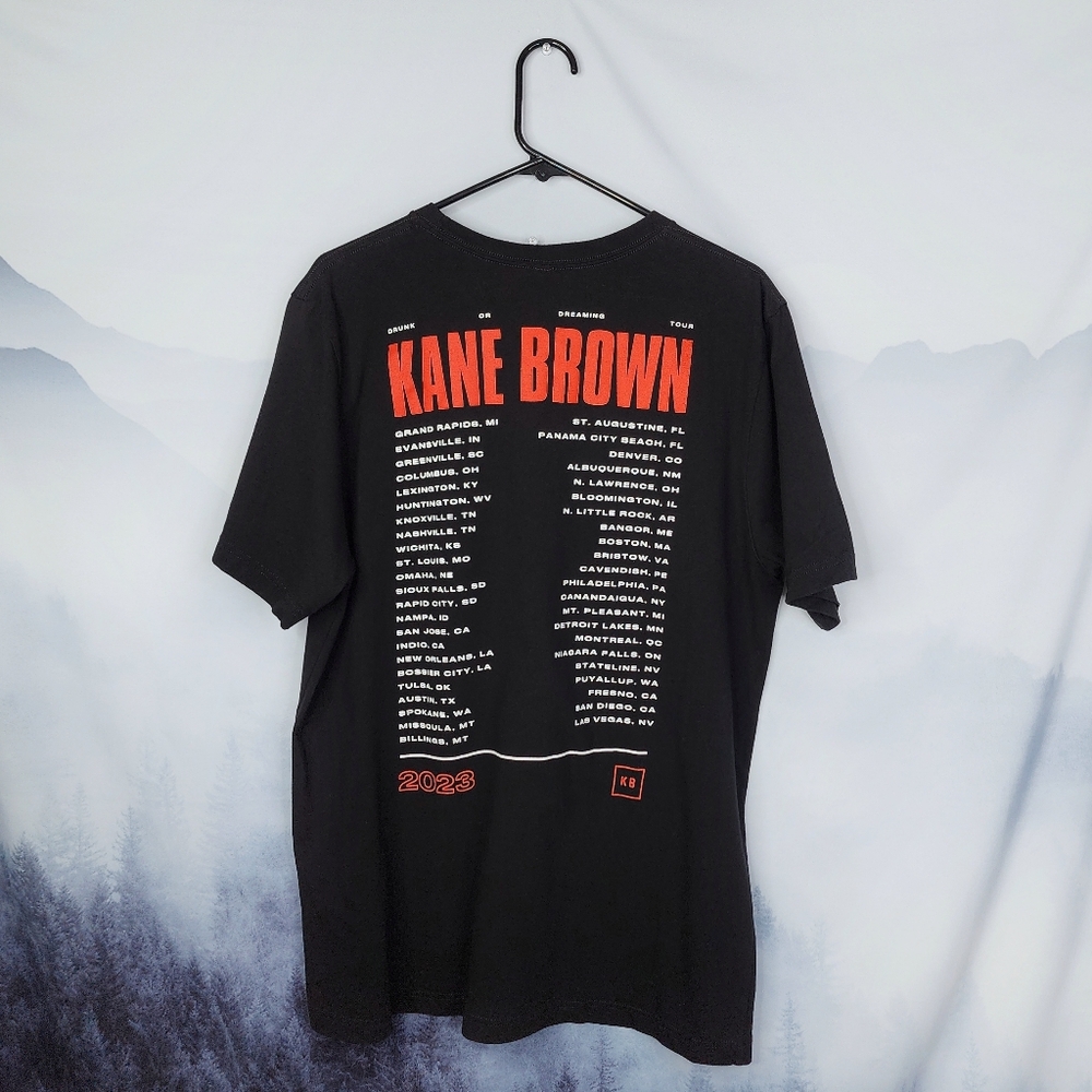 Kane Brown Drunk Or Dreaming Tour Graphic Band Tee Xl View 4